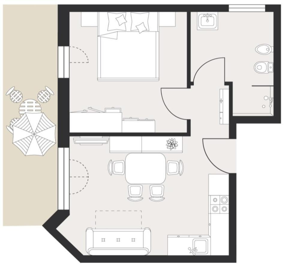 Zum Sonnentor App Larix Apartment Лутаго Екстериор снимка